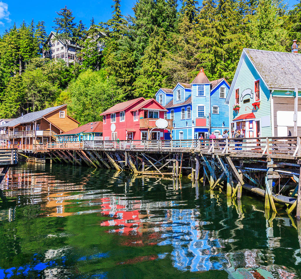 Creek Street in Ketchikan, Alaska.